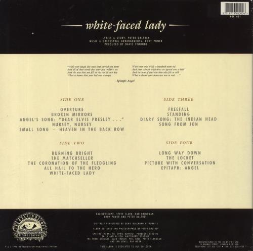 Kaleidoscope (UK) White-Faced Lady 2-LP vinyl record set (Double LP Album) UK KLD2LWH597213