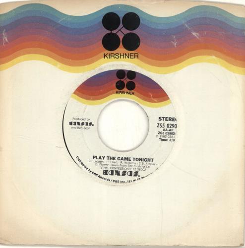 Kansas Play The Game Tonight 7" vinyl single (7 inch record / 45) US KNS07PL690284