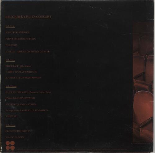 Kansas Two For The Show - EX 2-LP vinyl record set (Double LP Album) US KNS2LTW691724