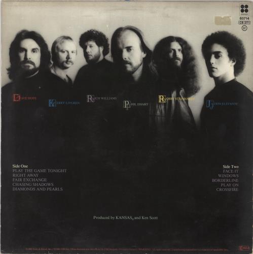 Kansas Vinyl Confessions vinyl LP album (LP record) Dutch KNSLPVI727196