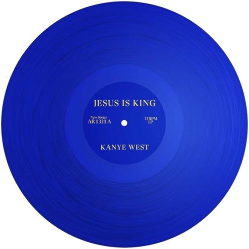 Kanye West Jesus Is King - Blue Vinyl vinyl LP album (LP record) US NYELPJE874145
