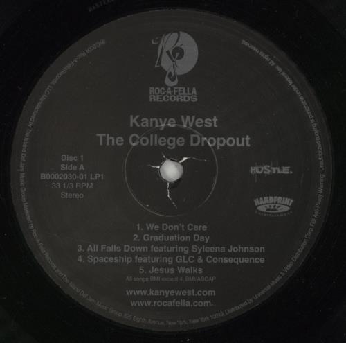 Kanye West The College Dropout 2-LP vinyl record set (Double LP Album) US NYE2LTH835652