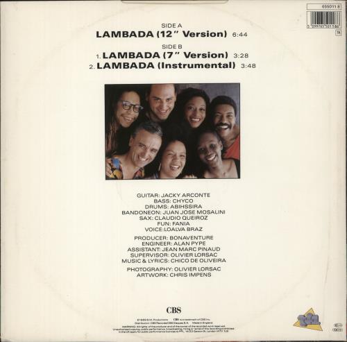 Kaoma Lambada 12" vinyl single (12 inch record / Maxi-single) UK KMA12LA565352