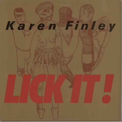 Karen Finley Lick It! 12" vinyl single (12 inch record / Maxi-single) Belgian K8Y12LI646867