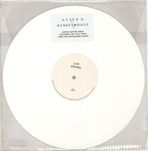Karen O Lux Prima - White Vinyl 12" vinyl single (12 inch record / Maxi-single) UK KR412LU713370