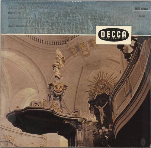 Karl Richter Bach / Liszt Orgelmusik vinyl LP album (LP record) German K65LPBA765011