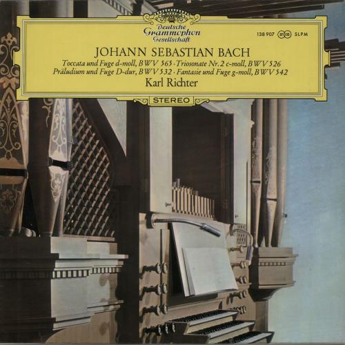 Karl Richter Bach: Toccata und Fuge d-moll/ Triosonate Nr. 2 c-moll vinyl LP album (LP record) German K65LPBA650200