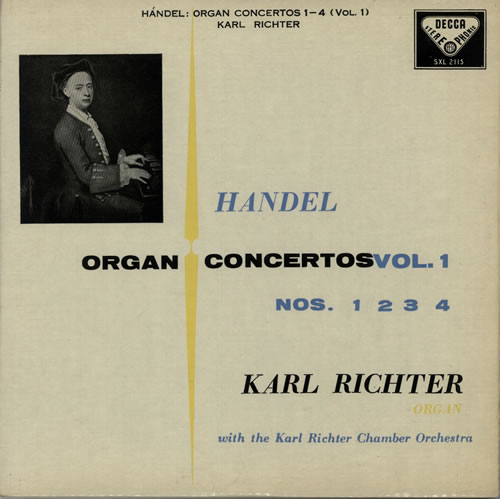 Karl Richter Handel: Organ Concertos 1-12 Volumes 1-3 - WB 3-LP vinyl record set (Triple LP Album) UK K653LHA638243