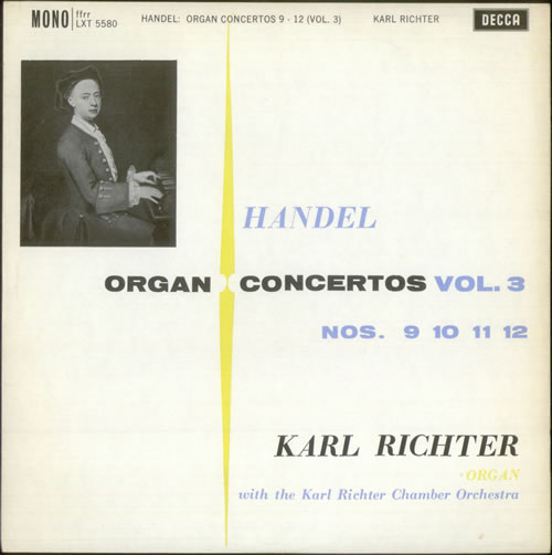 Karl Richter Organ Concertos Vol. 3 vinyl LP album (LP record) UK K65LPOR531067