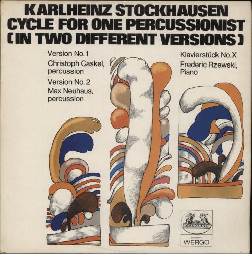 Karlheinz Stockhausen Cycle For One Percussionist (In Two Different Versions) / Klavierst�ck No. X vinyl LP album (LP record) UK KK4LPCY867413