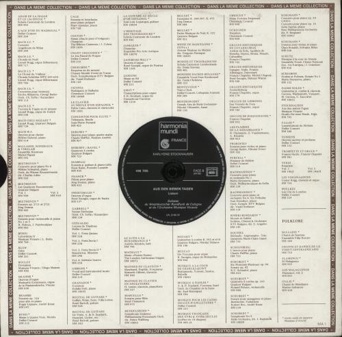 Karlheinz Stockhausen Karlheinz Stockhausen: Aus Den Sieben Tagen vinyl LP album (LP record) French KK4LPKA880177