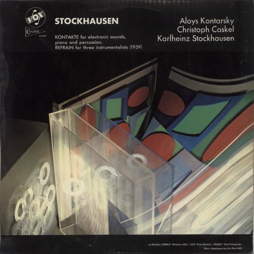 Karlheinz Stockhausen Kontakte For Electronic Sounds, Piano And Percussion / Refrain For Three Instrumentalists vinyl LP album (LP record) UK KK4LPKO858099