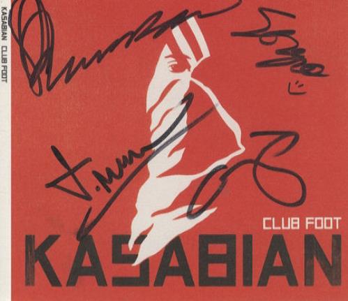 Kasabian Club Foot - Autographed Slipcase Only CD single (CD5 / 5") UK KABC5CL443186