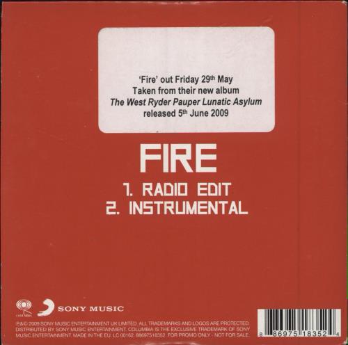Kasabian Fire CD single (CD5 / 5") UK KABC5FI783675
