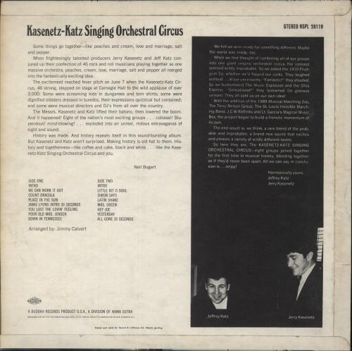 Kasenetz-Katz Kasenetz-Katz Singing Orchestral Circus vinyl LP album (LP record) UK KGYLPKA871574