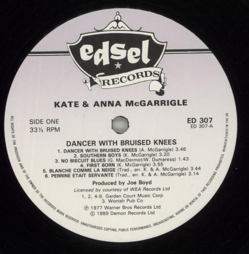 Kate & Anna McGarrigle Dancer With Bruised Knees vinyl LP album (LP record) UK K&ALPDA361908
