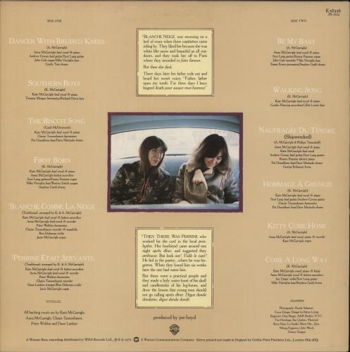 Kate & Anna McGarrigle Dancer With Bruised Knees vinyl LP album (LP record) UK K&ALPDA382172
