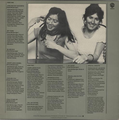 Kate & Anna McGarrigle Kate & Anna McGarrigle - 2nd vinyl LP album (LP record) UK K&ALPKA480166