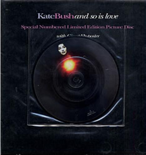 Kate Bush And So Is Love + poster 7" vinyl picture disc (7 inch picture disc single) UK BUS7PAN224006