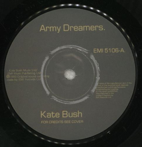 Kate Bush Army Dreamers 7" vinyl single (7 inch record / 45) UK BUS07AR23851