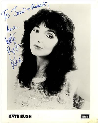 Kate Bush Autographed Photo photograph UK BUSPHAU351359