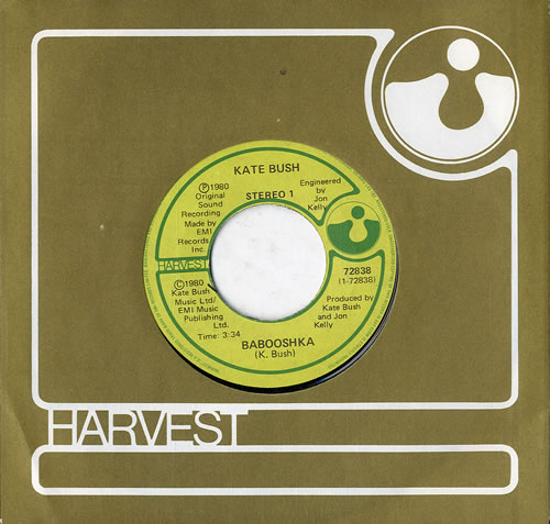 Kate Bush Babooshka 7" vinyl single (7 inch record / 45) Canadian BUS07BA582744