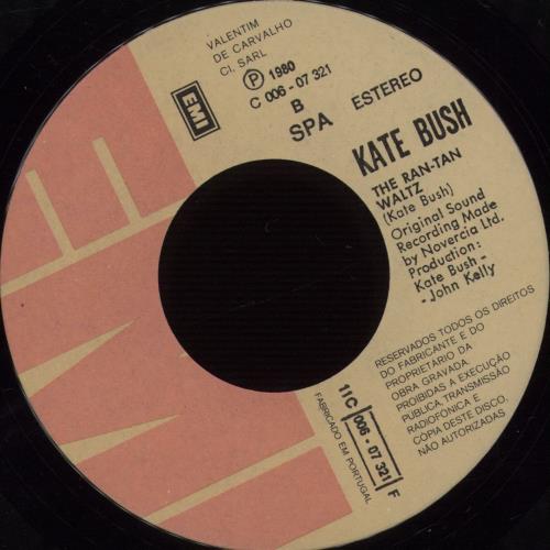 Kate Bush Babooshka 7" vinyl single (7 inch record / 45) Portuguese BUS07BA667082