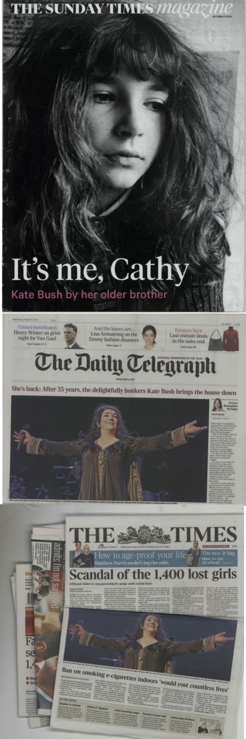 Kate Bush Before The Dawn + Newspaper Reviews tour programme UK BUSTRBE623111