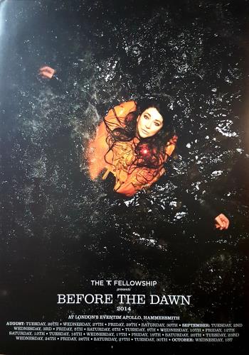 Kate Bush Before the Dawn Tour poster UK BUSPOBE645794