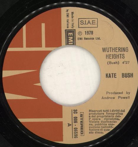 Kate Bush Cime Tempestose (Wuthering Heights) 7" vinyl single (7 inch record / 45) Italian BUS07CI755978