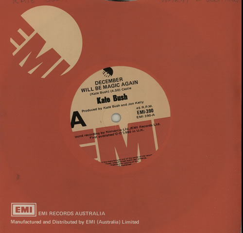 Kate Bush December Will Be Magic Again 7" vinyl single (7 inch record / 45) Australian BUS07DE581622