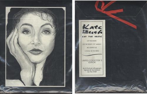 Kate Bush Eat The Music Lithograph Pack CD single (CD5 / 5") UK BUSC5EA25478