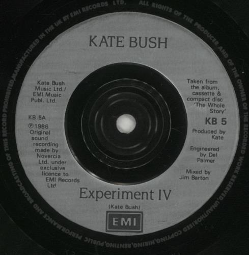 Kate Bush Experiment IV - Inj 7" vinyl single (7 inch record / 45) UK BUS07EX31725