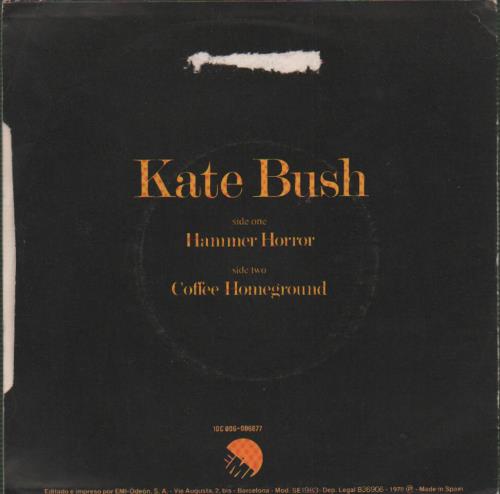 Kate Bush Hammer Horror 7" vinyl single (7 inch record / 45) Spanish BUS07HA673336