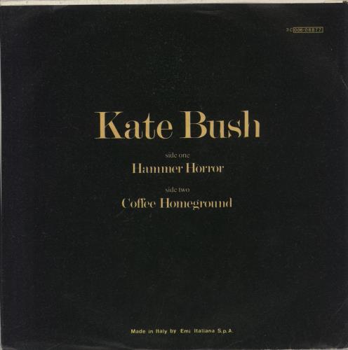 Kate Bush Hammer Horror 7" vinyl single (7 inch record / 45) Italian BUS07HA741630