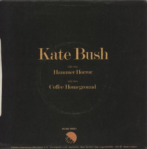 Kate Bush Hammer Horror 7" vinyl single (7 inch record / 45) Spanish BUS07HA879287