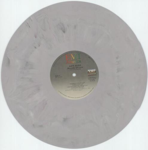 Kate Bush Hounds Of Love - Grey Marbled Vinyl + Promo Punch-hole & Shrink with Sticker vinyl LP album (LP record) US BUSLPHO879358