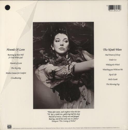 Kate Bush Hounds Of Love - Grey Marbled Vinyl + Promo Punch-hole & Shrink with Sticker vinyl LP album (LP record) US BUSLPHO879358