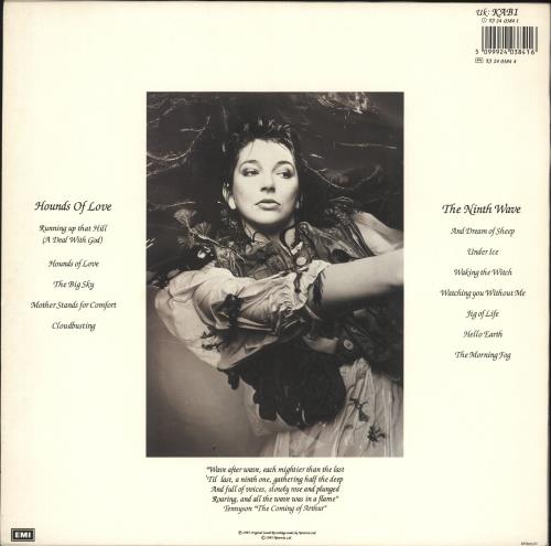 Kate Bush Hounds Of Love - stickered p/s vinyl LP album (LP record) UK BUSLPHO739234