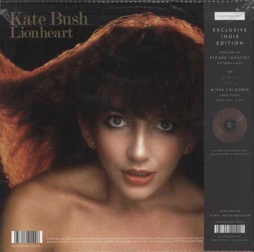 Kate Bush Lionheart - Dirty Pink Vinyl 180 Gram + Obi [dated 9/10/23] vinyl LP album (LP record) UK BUSLPLI871763