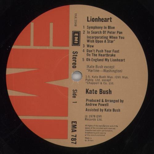 Kate Bush Lionheart - EX vinyl LP album (LP record) UK BUSLPLI179846