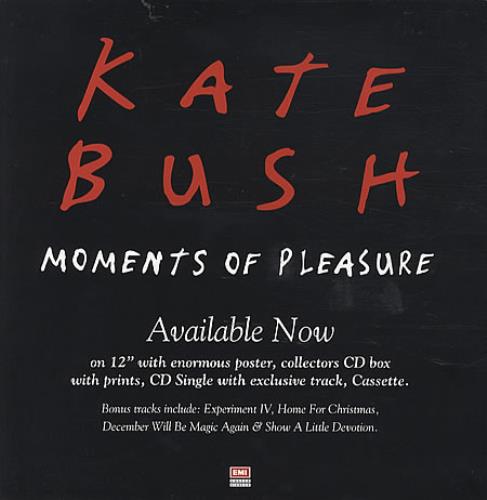 Kate Bush Moments Of Pleasure - Display Card display UK BUSDIMO25339