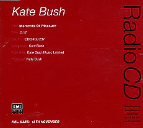 Kate Bush Moments Of Pleasure CD single (CD5 / 5") UK BUSC5MO22986