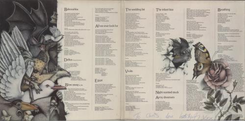 Kate Bush Never For Ever - Autographed vinyl LP album (LP record) UK BUSLPNE667288