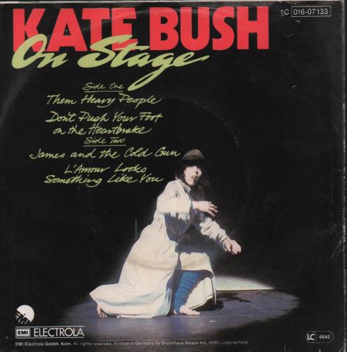 Kate Bush On Stage 7" vinyl single (7 inch record / 45) German BUS07ON23847
