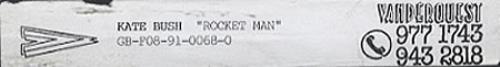 Kate Bush Rocket Man video (VHS or PAL or NTSC) UK BUSVIRO132115