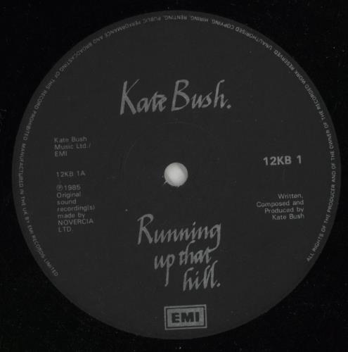 Kate Bush Running Up That Hill - Gold Lettering 12" vinyl single (12 inch record / Maxi-single) UK BUS12RU18241