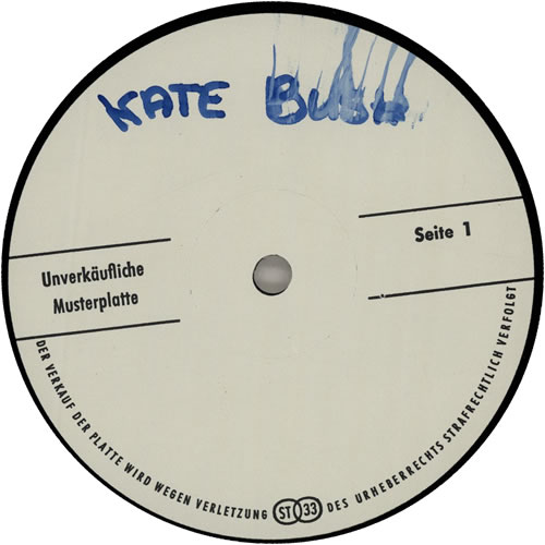 Kate Bush Running Up That Hill - Test Pressing 12" vinyl single (12 inch record / Maxi-single) German BUS12RU626864