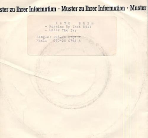 Kate Bush Running Up That Hill 7" vinyl single (7 inch record / 45) German BUS07RU126090