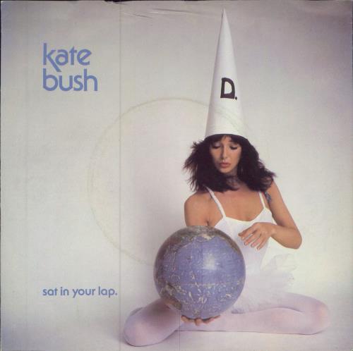 Kate Bush Sat In Your Lap - 4pr + Promo Stickered 7" vinyl single (7 inch record / 45) UK BUS07SA783529